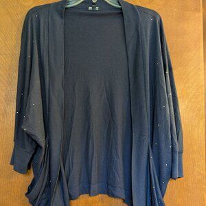 Express Navy Blue Studded Women's Top